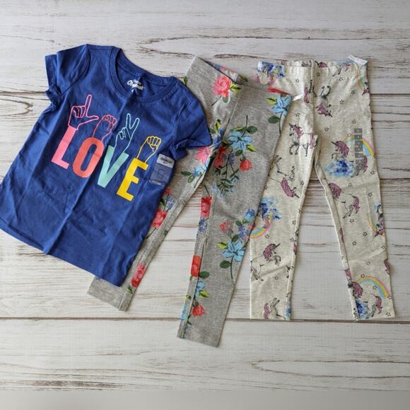 OshKosh / Carter's 3 piece bundle Sz 4 New with tags - Picture 1 of 3